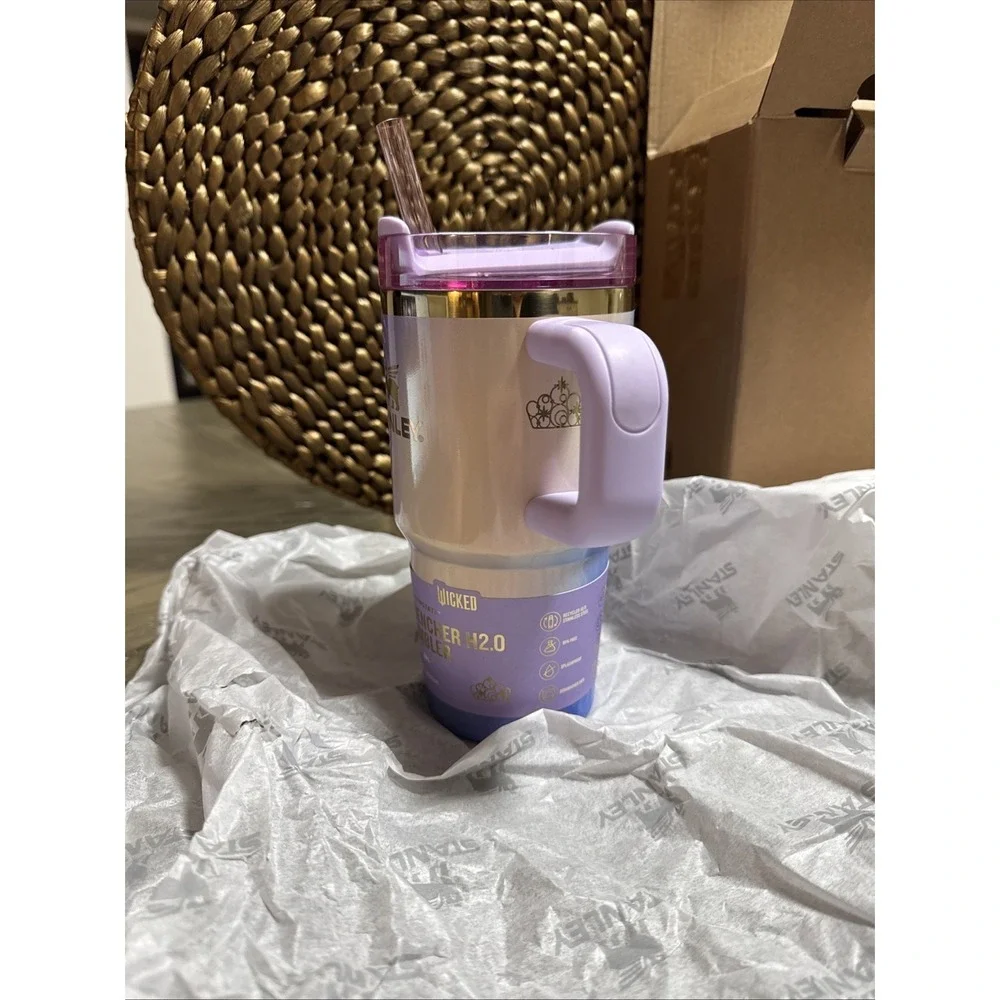 Stanley X Wicked For Good GLINDA 20oz Stainless Steel Quencher Tumbler NEW W/box - Picture 3 of 8